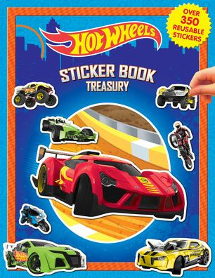 Phidal - Mattel Hot Wheels Sticker Book Treasury Activity Book For Kids Children Toddlers Ages 3 And Up, Holiday Christmas Birthday Gift