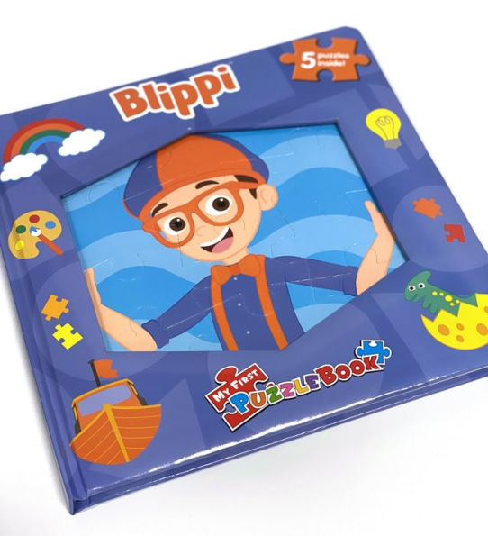 Phidal ? Blippi My First Puzzle Book - Jigsaw Book For Kids Children Toddlers Ages 3 And Up Preschool Educational Learning - Gift For Easter, Holiday, Christmas, Birthday