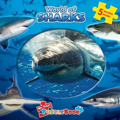 Phidal ? World Of Sharks My First Puzzle Book - Jigsaw Book For Kids Children Toddlers Ages 3 And Up Preschool Educational Learning - Gift For Easter, Holiday, Christmas, Birthday