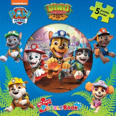 Phidal ? Paw Patrol Dino Rescue My First Puzzle Book - Jigsaw Book For Kids Children Toddlers Ages 3 And Up Preschool Educational Learning - Gift For Easter, Holiday, Christmas, Birthday