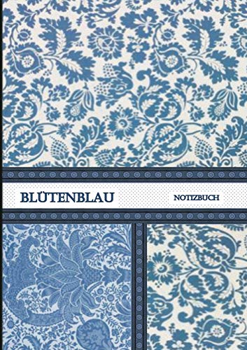 Bl??tenblau Notizbuch (German Edition)