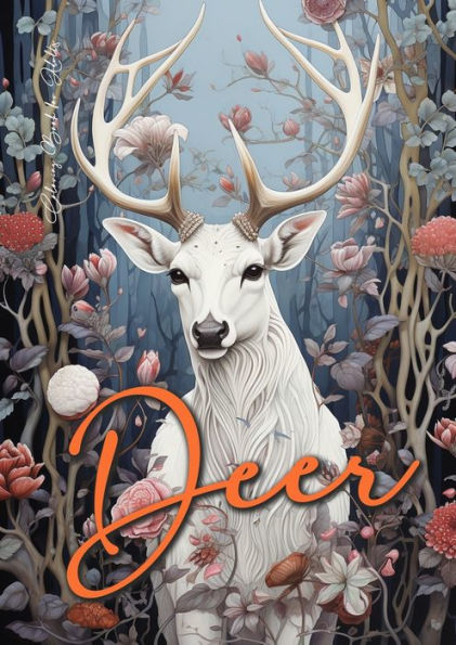 Deer Coloring Book For Adults: Grayscale Deer Coloring Book Fall Autumn Forest Animals Coloring Book For Adults Grayscale Zentangle Deer A4 (Autumn Coloring Books)