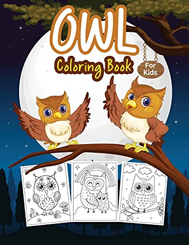 Owl Coloring Book For Kids