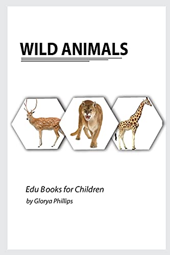 Wild Animals: Montessori Real Wild Animals Book, Bits Of Intelligence For Baby And Toddler, Children's Book, Learning Resources.