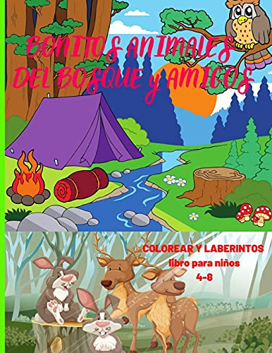 Bonitos Animales Del Bosque Y Amigos (Spanish Edition)