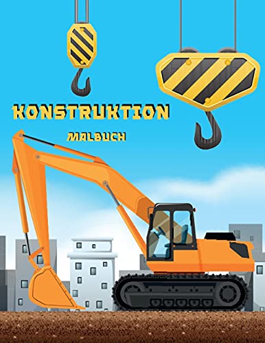 Konstruktion Malbuch: Aktivit??AEtsbuch F??R Kinder (German Edition)
