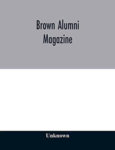 Brown alumni magazine