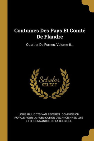 Coutumes Des Pays Et Comté De Flandre: Quartier De Furnes, Volume 6... (French Edition)