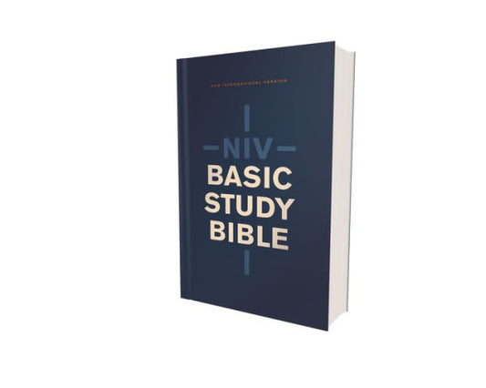 Niv, Basic Study Bible, Economy Edition, Paperback, Blue, Red Letter
