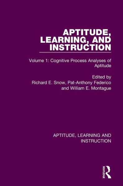 Aptitude, Learning, And Instruction