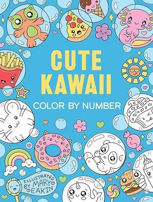Cute Kawaii Color By Number (Dover Kids Coloring Books)