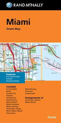 Rand Mcnally Folded Map: Miami Street Map