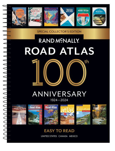 Rand Mcnally 2024 Midsize Easy To Read - 100Th Anniversary Collector’S Edition