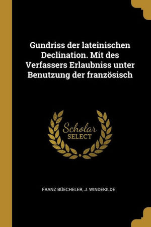 Gundriss Der Lateinischen Declination. Mit Des Verfassers Erlaubniss Unter Benutzung Der Französisch (German Edition)