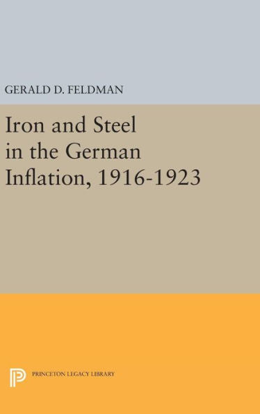 Iron And Steel In The German Inflation, 1916-1923 (Princeton Legacy Library, 1771) - 9780691633169