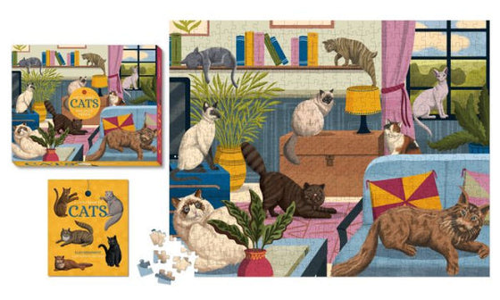 For The Love Of Cats 500-Piece Puzzle (This Is A Book For People Who Love)