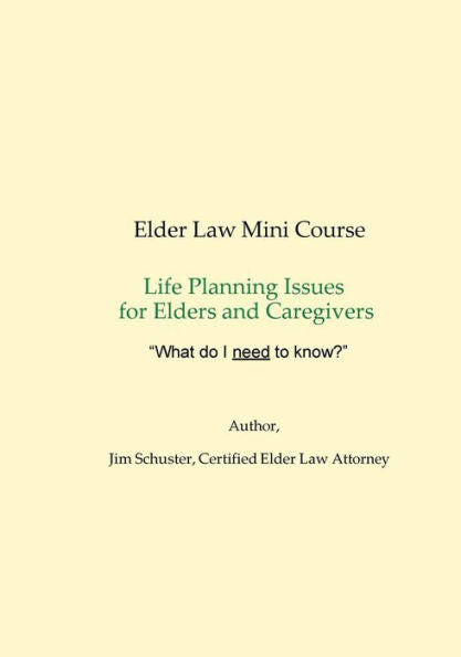 Elder Law Mini-Course 2018