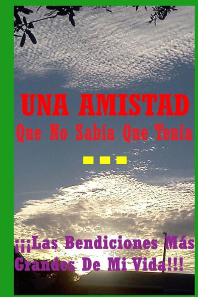 Una Amistad Que No Sabía Que Tenía...: ¡¡¡Las Bendiciones Más Grandes De Mi Vida!!! (Spanish Edition)
