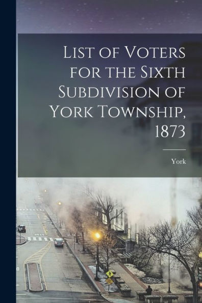 List Of Voters For The Sixth Subdivision Of York Township, 1873 [Microform]