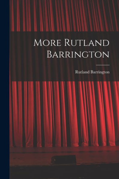 More Rutland Barrington - 9781017185218