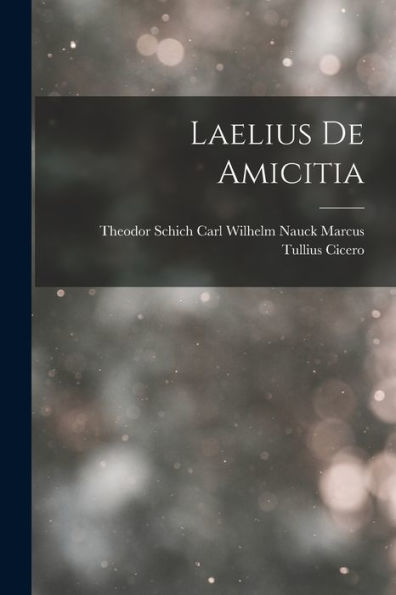 Laelius De Amicitia - 9781017927290