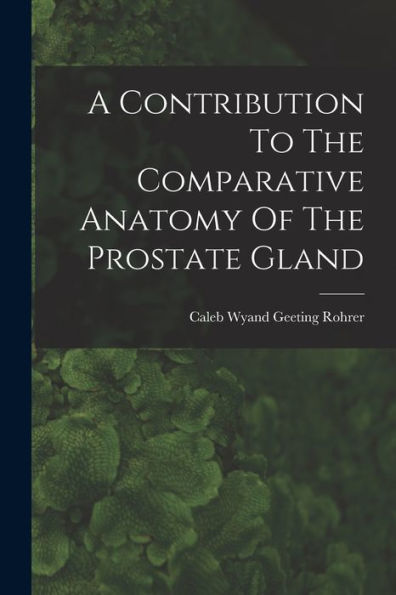 A Contribution To The Comparative Anatomy Of The Prostate Gland