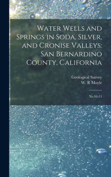 Water Wells And Springs In Soda, Silver, And Cronise Valleys: San Bernardino County, California: No.91-13