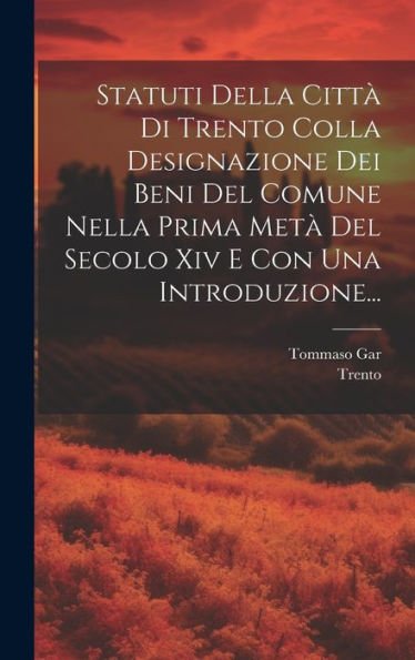 Statuti Della Città Di Trento Colla Designazione Dei Beni Del Comune Nella Prima Metà Del Secolo Xiv E Con Una Introduzione... (Latin Edition) - 9781020412103