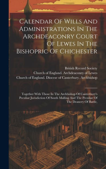 Calendar Of Wills And Administrations In The Archdeaconry Court Of Lewes In The Bishopric Of Chichester: Together With Those In The Archbishop Of ... And The Peculiar Of The Deanery Of Battle,