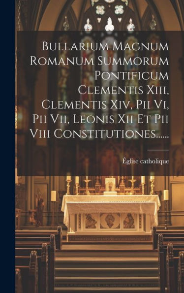 Bullarium Magnum Romanum Summorum Pontificum Clementis Xiii, Clementis Xiv, Pii Vi, Pii Vii, Leonis Xii Et Pii Viii Constitutiones...... (Latin Edition)