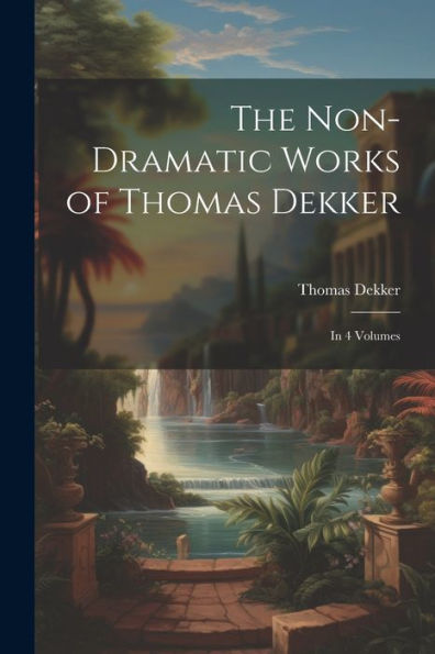 The Non-Dramatic Works Of Thomas Dekker: In 4 Volumes