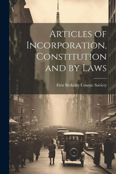 Articles Of Incorporation, Constitution And By Laws