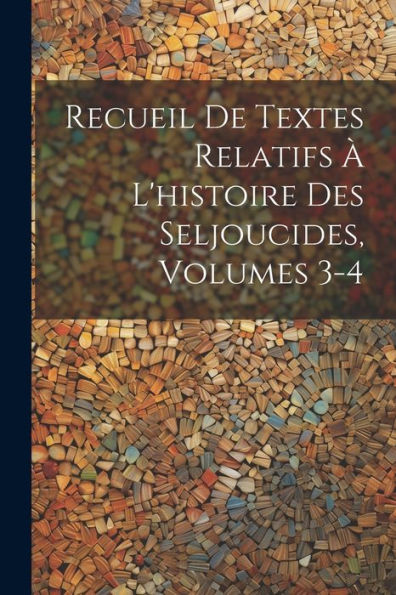 Recueil De Textes Relatifs À L'Histoire Des Seljoucides, Volumes 3-4 (French Edition) - 9781021396181