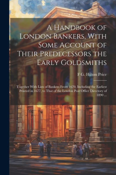 A Handbook Of London Bankers, With Some Account Of Their Predecessors The Early Goldsmiths: Together With Lists Of Bankers From 1670, Including The ... The London Post Office Directory Of 1890 ...