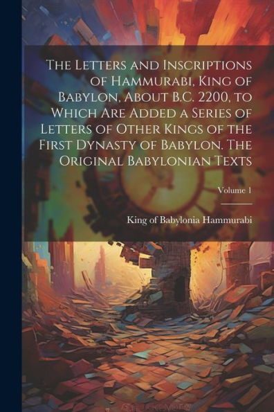 The Letters And Inscriptions Of Hammurabi, King Of Babylon, About B.C. 2200, To Which Are Added A Series Of Letters Of Other Kings Of The First ... The Original Babylonian Texts; Volume 1
