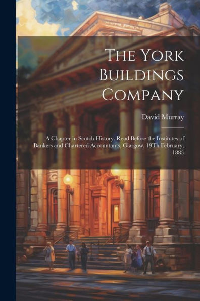 The York Buildings Company: A Chapter In Scotch History. Read Before The Institutes Of Bankers And Chartered Accountants, Glasgow, 19Th February, 1883