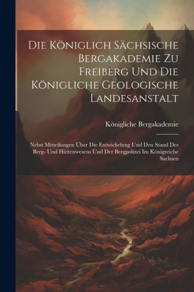 Die Königlich Sächsische Bergakademie Zu Freiberg Und Die Königliche Geologische Landesanstalt: Nebst Mitteilungen Über Die Entwickelung Und Den Stand ... Im Königreiche Sachsen (Chinese Edition)