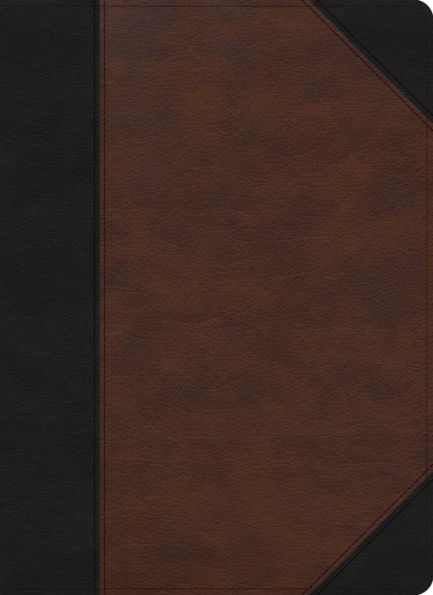 Csb Verse-By-Verse Reference Bible, Black/Brown Leathertouch, Black Letter, Presentation Page, Cross-References, Full-Color Maps, Easy-To-Read Bible Serif Type