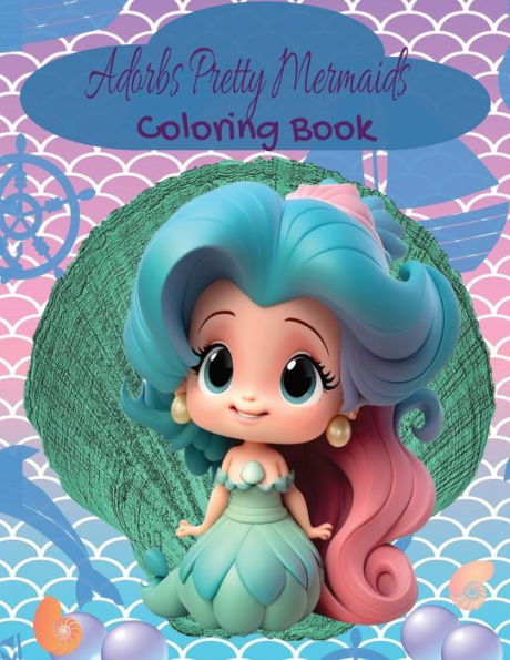 Adorbs Libro para colorear de sirenas bonitas