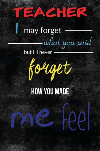 Gift For Teacher Leaving: Will Never Forget – Appreciation Gift