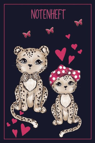 Notenheft: Ein Mit Liebe Gestaltetes Notenheft Für Die Täglichen Übungen Mit Süßen Katzen (German Edition)
