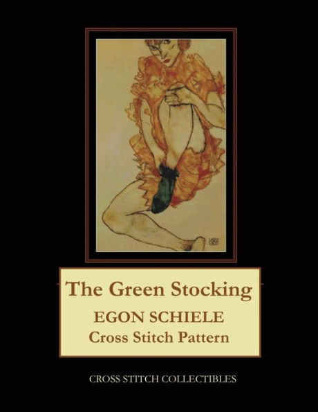 The Green Stocking: Egon Schiele Cross Stitch Pattern