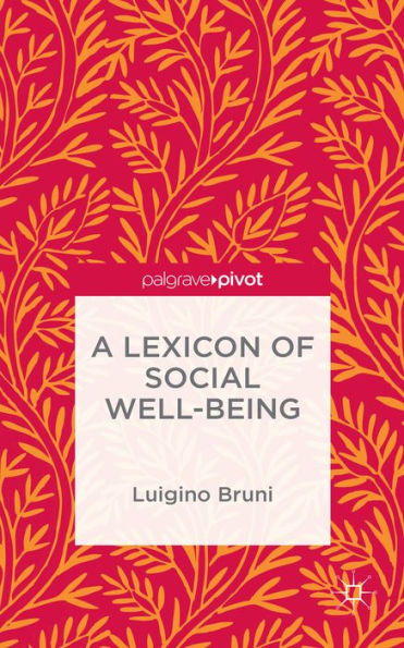 A Lexicon Of Social Well-Being