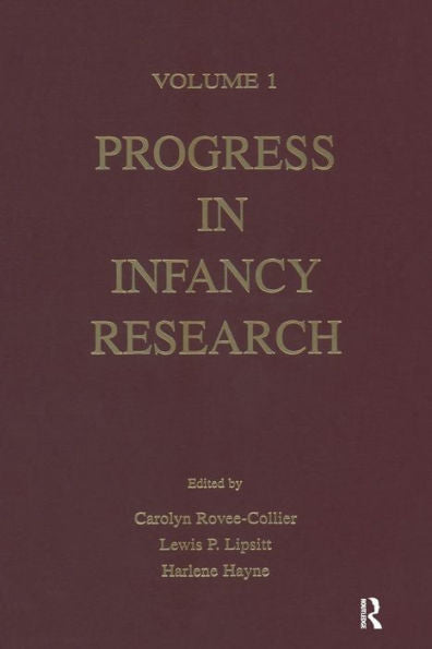 Progress In Infancy Research: Volume 1