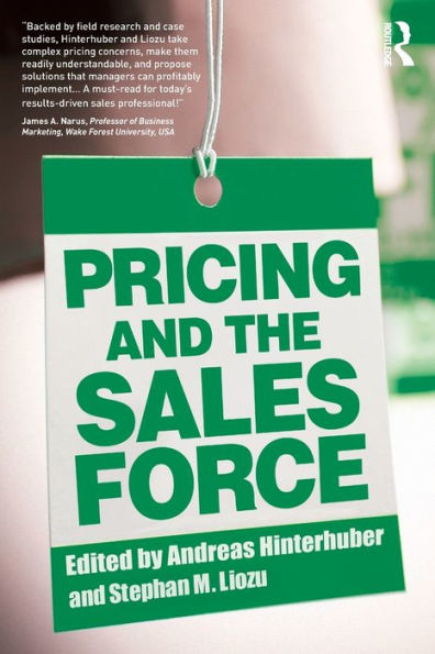 Pricing And The Sales Force - 9781138791886