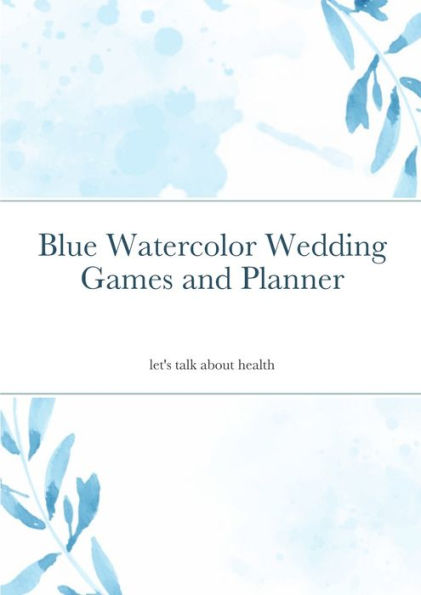 Blue Watercolor Wedding Games And Planner