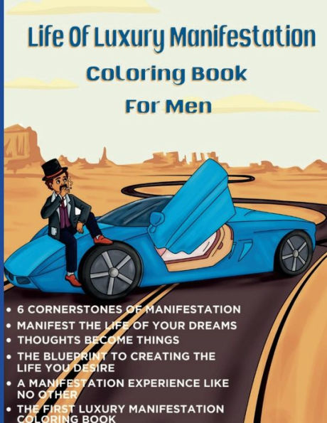 Life Of Luxury Manifestation Coloring Book For Men