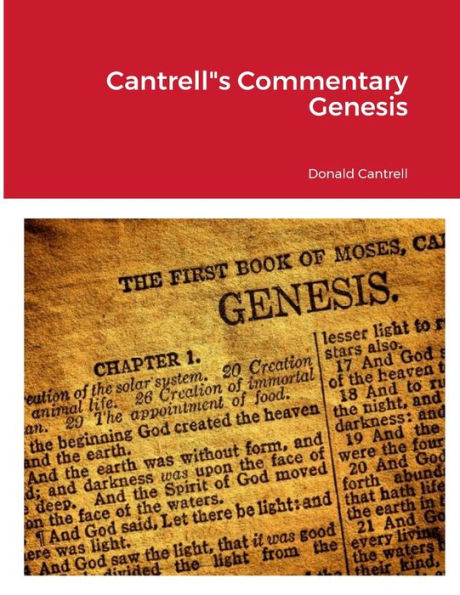 Cantrell"S Commentary Genesis