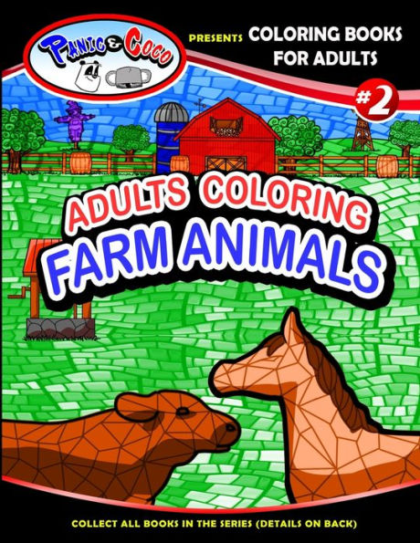 Panic And Coco Presenta Adultos Coloreando Animales De Granja