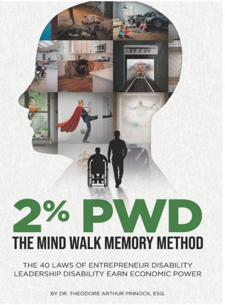 2% Pwd: The Mind Walk Memory Method - The 40 Laws Of Entrepreneur Disability Leadership: Disability Earn Economic Power